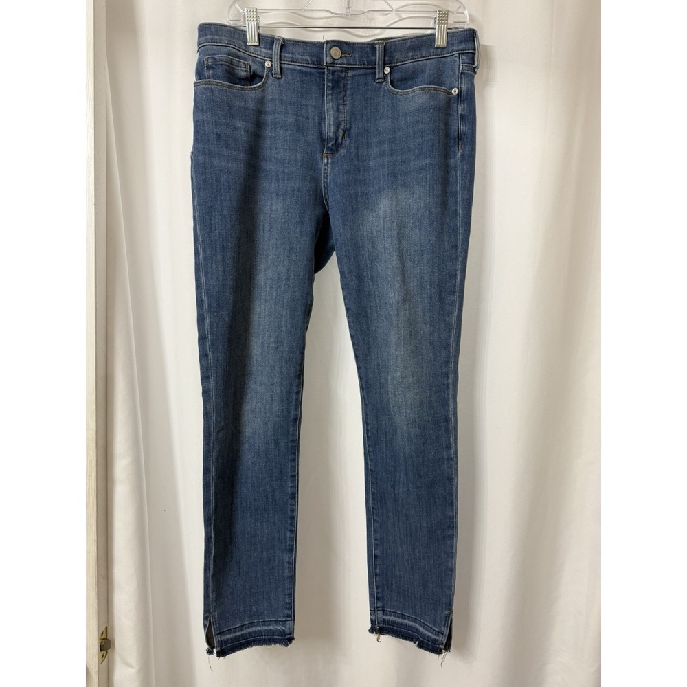 Banana Republic Womens Size 31 Long. Skinny‎ Fringe Hem Jeans.   D44